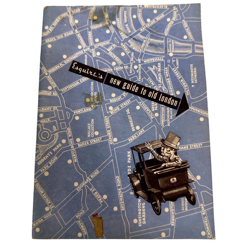 Vintage 1937 Esquires New Guide to Old London Travel Booklet Alan Gregory Art